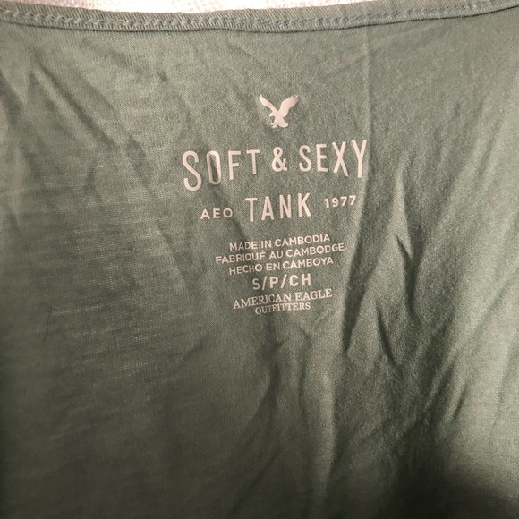 American Eagle Green Tank Top Size Small - Picture 3 of 4